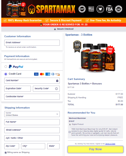 SpartaMax-order-page